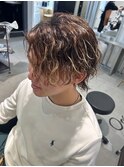 波巻きツイストスパイラルパーマ/フェザーパーマ/眉毛/メンズ