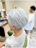 ワンカールパーマショートスタイル