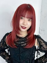 アルバム 渋谷パルコ(ALBUM)&nbsp;小顔顔周りレイヤーロングダブルカラーブリーチ_ba568681