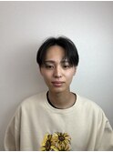 センターパート　シースルー　ニュアンスパーマ