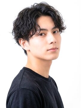 波巻きパーマ/センターパート/ニュアンスパーマ/ツイストパーマ