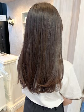 福山人気20代30代40代髪質改善ストレート艶髪ショコラブラウン