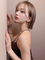 ソヨン 金山店(SOYON)&nbsp;大人ガーリー似合わせカット/レイヤーボブ/ミルクティーブラウン