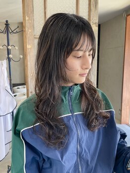 プライベートサロン キッテ(private salon kitte.)の写真/【伸ばしかけ、気分転換にパーマを◎】ダメージを極限に抑えたパーマでおしゃれに♪朝のセットも楽々!
