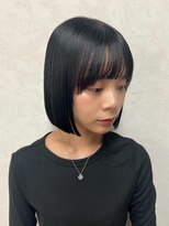 ルル(LuLu by KENJE) 切りっぱなしボブ×ブルーブラック