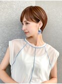 ハンサムショート/丸みショートボブ/20代30代40代50代/顔周り