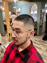 スタンドバーバー 柏(STAND BARBER)&nbsp;リバースセンターパート/ニュアンスウルフ/ダウンバング/柏
