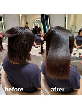 アース 渋谷店(HAIR&MAKE EARTH) 伸ばしかけボブの美髪縮毛矯正