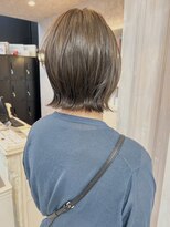 キャアリー(Caary)&nbsp;福山美容室caaryオリーブベージュレイヤーくびれミディ20代30代