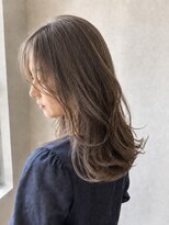 セシルヘアー(CECIL hair)&nbsp;透明感グレージュ/くびれミディアム/韓国ヘア