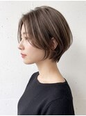 【東 純平】前髪なし 大人め ハンサムショート