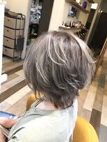アンプヘアー 二条店(unpeu hair) 【デザインカラー】ミルクティーベージュ/レイヤーカット