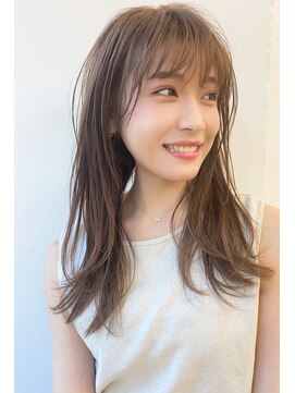 ハニーシブヤ(HONEY shibuya) 【HONEY渋谷】こなれて見える大人ロング×シャギーベージュ