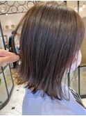 重く見えない切りっぱなしボブ