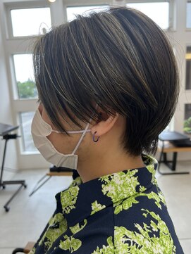 グリ(GURI) メンズハイライトカラーハイブリーチアッシュモノトーン