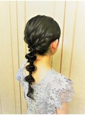 編み下ろし（玉ねぎヘア）