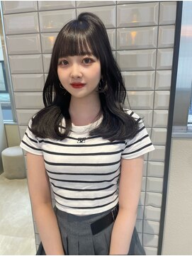 リリー(Lilley) (lilley内堀)韓国ヘア×ラベンダーグレージュ×顔まわり