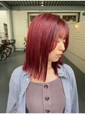 20代30代40代50代/フルバング/似合わせカット/レッドブラウン