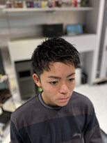 フランクスバーバーザスタンド(Frank’s barber the stand)&nbsp;メンズビジネスツーブロックショートパーマ束感バーバーF