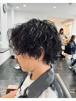 ブライト(BRIGHT)&nbsp;前上がりマッシュウルフ　スパイラルパーマ