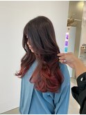 グラデーション赤