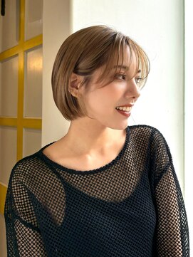 キートスバイガーランド (Kiitos by Garland) 大人可愛い小顔マッシュショート/ベージュカラー/吉祥寺