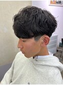 kisaiBUZZ*岬 メンズ刈り上げマッシュニュアンスパーマ