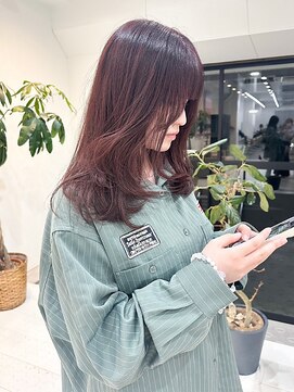 エトレ(etore) 【ブリーチなしダブルカラー】透明感ピンクラベンダーベージュ