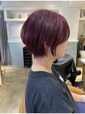 イメチェン外ハネボブ美髪ワイドバング/ショートボブ髪質改善