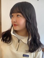 ガーランド (Garland)&nbsp;暗髪カラー透明感カラー ラベンダーグレージュ 顔まわりカット