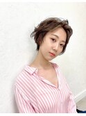 20代30代大人可愛い小顔マッシュショート