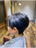 ハンサムショート×ブルーブラック