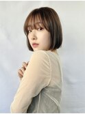 韓国スタイル/タッセルボブ/透明感カラー