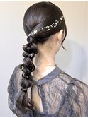 【Lilly渋谷】#ヘアセット#ヘアアレンジ#編み込み#編み下ろし