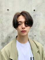 メンズヘアトーキョー(MEN'S HAIR TOKYO) 前下がりセンターパート/ニュアンスパーマ/トランクスヘア