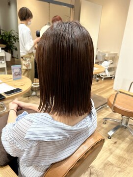 ヘアポケット スタイル店(HAIR POCKET) ぱつっと切りっぱなしボブ