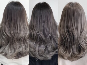 エルフ(elf)の写真/白髪を美髪に♪グレイカラーや白髪ぼかしで魅力を♪[久喜/久喜駅/韓国/ブリーチ/インナーカラー/前髪]