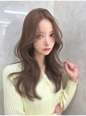 韓国前髪　くびれヘア　イメチェン 美髪夏のヘアアレンジ