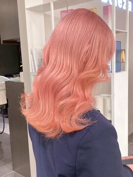 ベレーザ 渋谷神南(Beleza) 16837ブリーチダブルカラーバーガンディーペールオレンジ