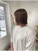 別府ショートボブ顔まわりレイヤーカット髪質改善カラー30代