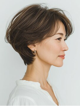 クラゲヘアー/小顔/ココアベージュ/オリーブグレー/川西