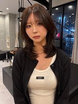 ラヴィズム 長岡店(LUVISM)&nbsp;韓国/顔周りレイヤー/ダブルカラー/ベージュ/前髪新潟長岡宮関