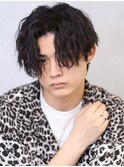 ニュアンスパーマ/波巻きツイストスパイラル[新宿/メンズ/men's]