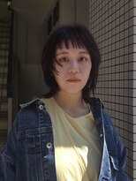 インク(ink”) ミディアムウルフ×顔回りレイヤーボブ@20代30代40代50代
