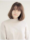 ラベンダーブラウン/クリアグレージュ/ボブ【新宿/西新宿】