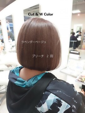 ヘアーアンドメイク アズール 志木店(Hair&Make Azur) 前下がりボブ