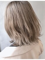 ラファンジュ ヘアー(Rohange hair) 【Rohange】ホワイトグレージュ#デザインカラー#韓国風#ボブルフ