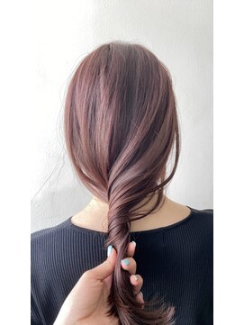 ボトムス(BOTTOMS) ブリーチ無しのアプリコットピンクカラー