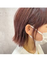 トゥルーブ バイ ファースト 富沢店(trove by first) 切りっぱなしボブ×カシスラベンダー