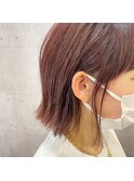 切りっぱなしボブ×カシスラベンダー